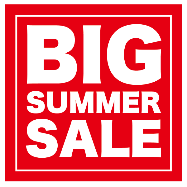 Big Summer Sale 正方形 フリーのイラスト素材 もってけ画廊